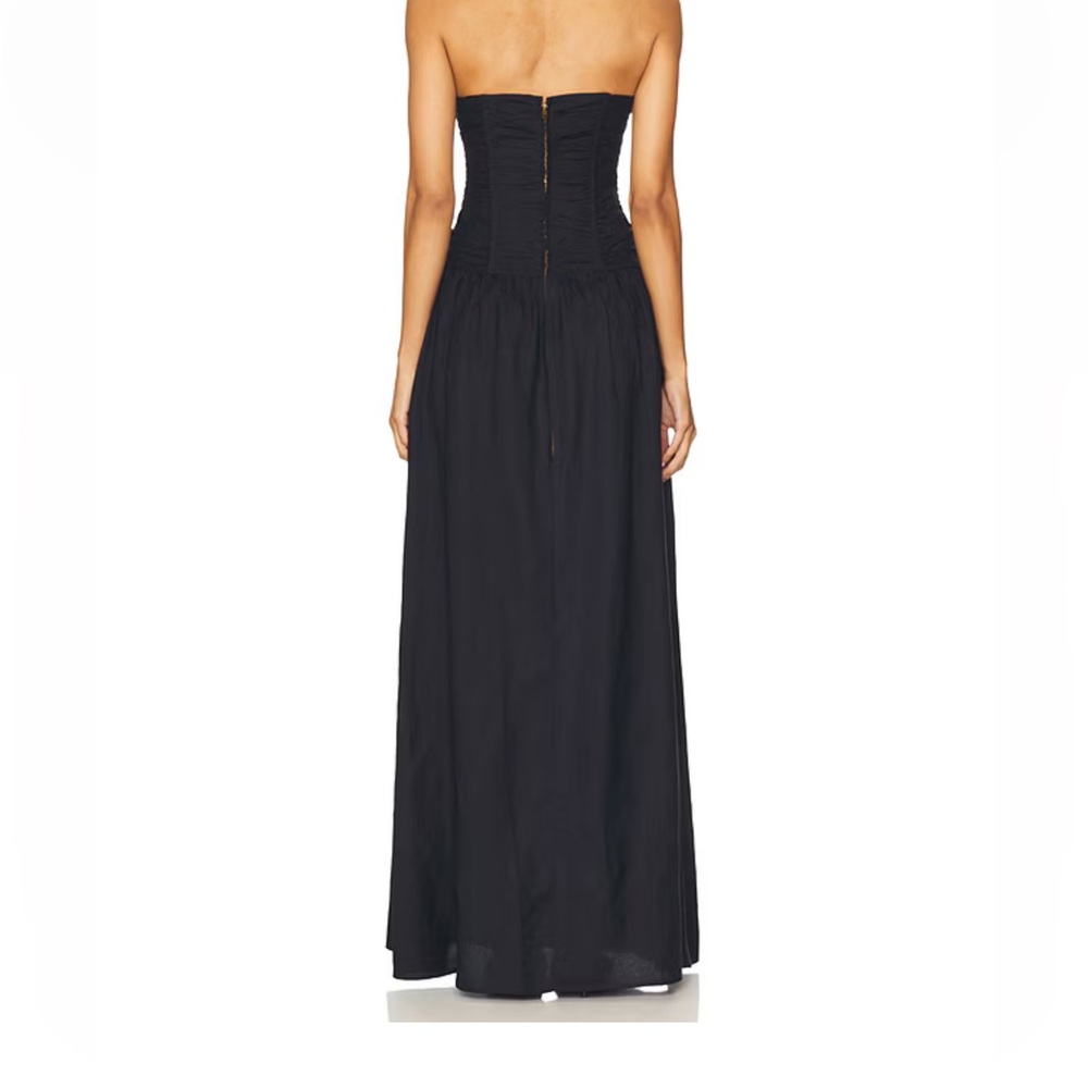 Lioness Strapless Black Ruched Bodice Maxi Dress - Picture 2 of 5